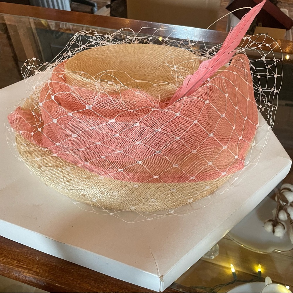 Lilliput Hat with Feather and Netting